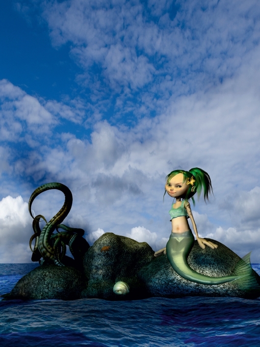 Weitere Ansicht: Kleine Meerjungfrau (Puzzle) | Norbert Buch