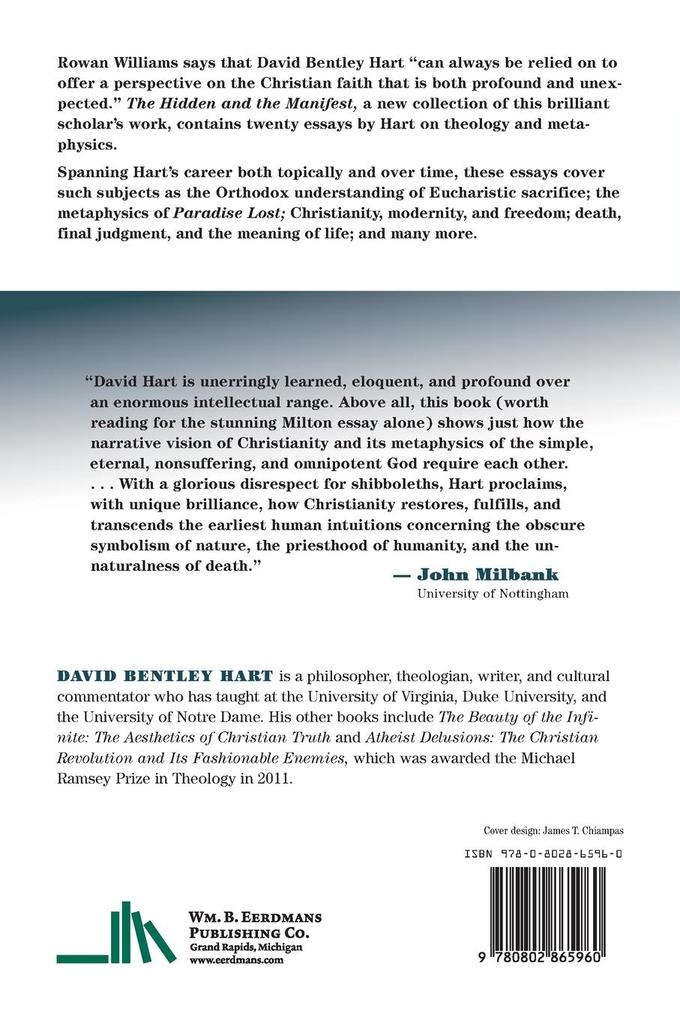 Weitere Ansicht: The Hidden and the Manifest | David Bentley Hart