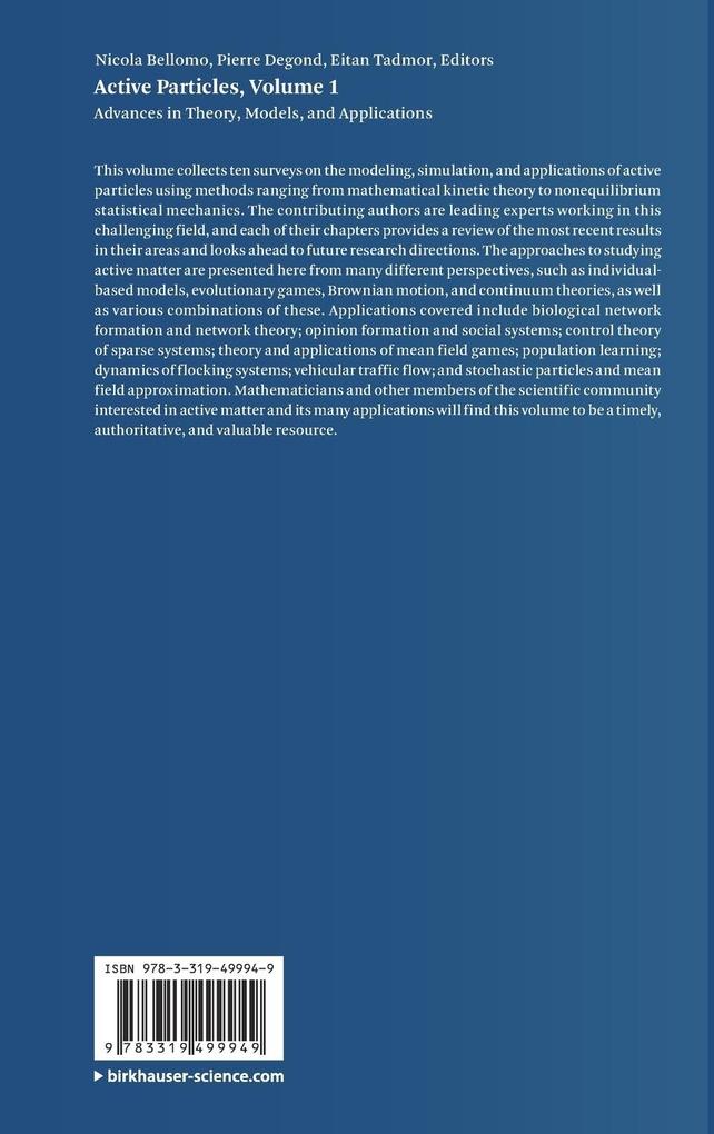 Weitere Ansicht: Active Particles, Volume 1