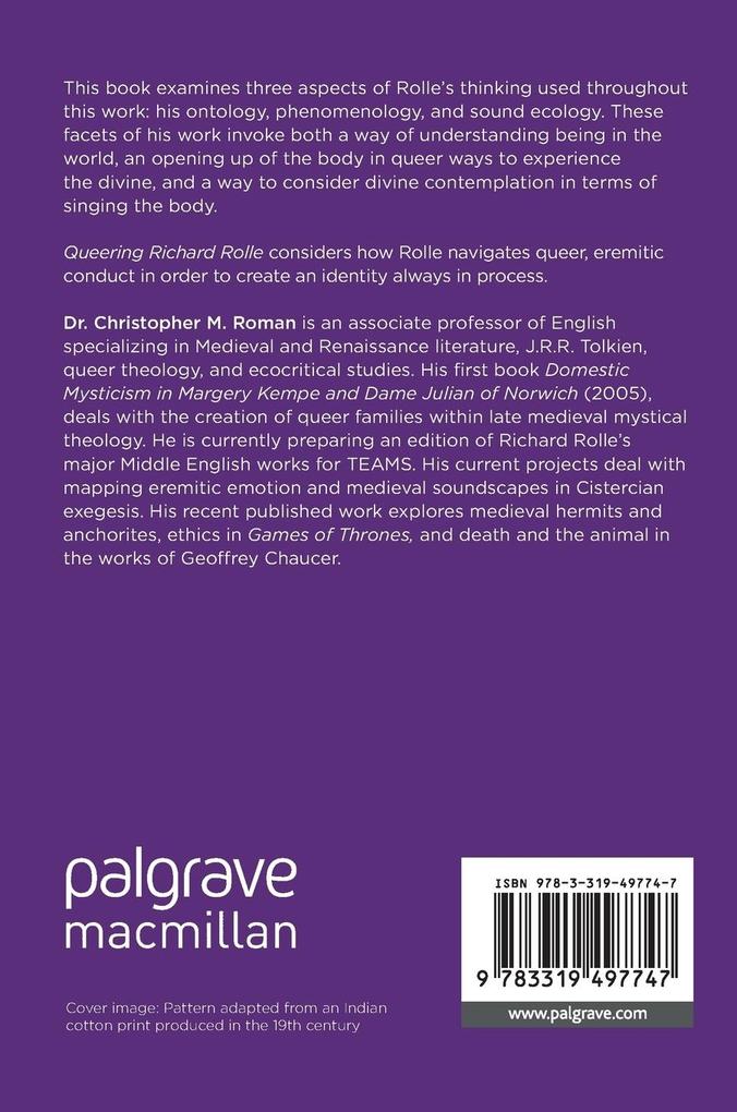 Weitere Ansicht: Queering Richard Rolle | Christopher M. Roman