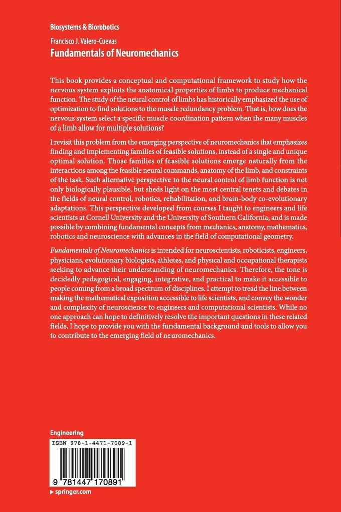Weitere Ansicht: Fundamentals of Neuromechanics | Francisco J. Valero-Cuevas