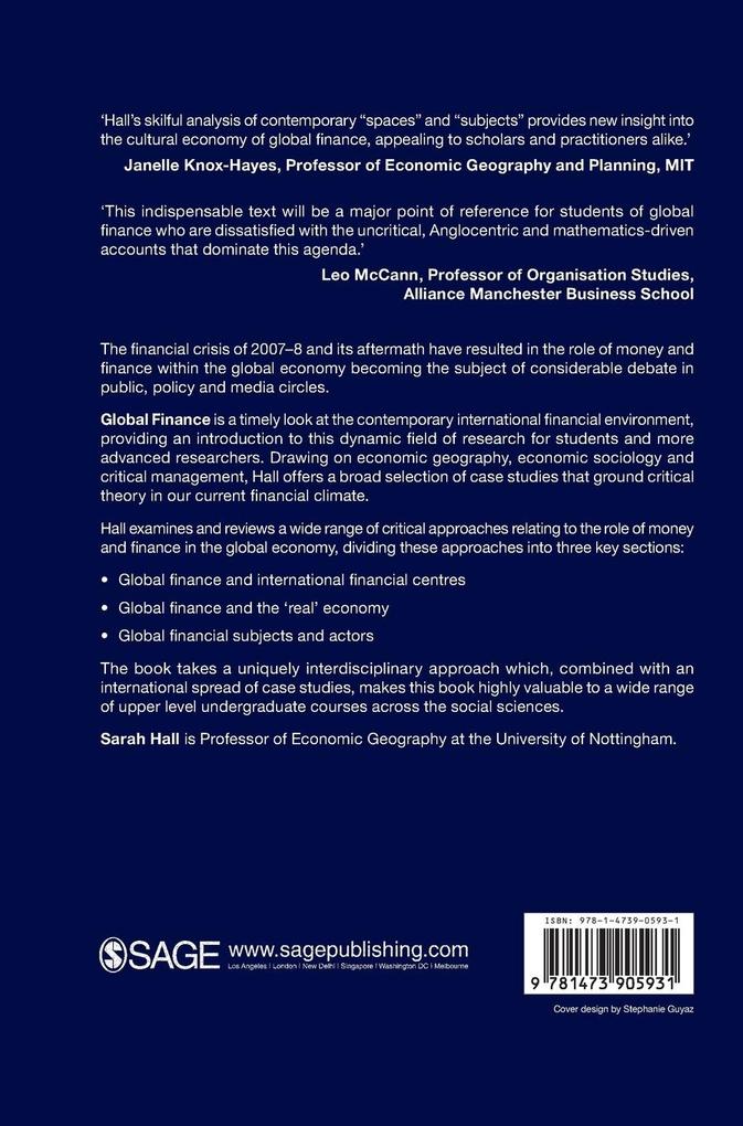 Weitere Ansicht: Global Finance | Sarah Hall