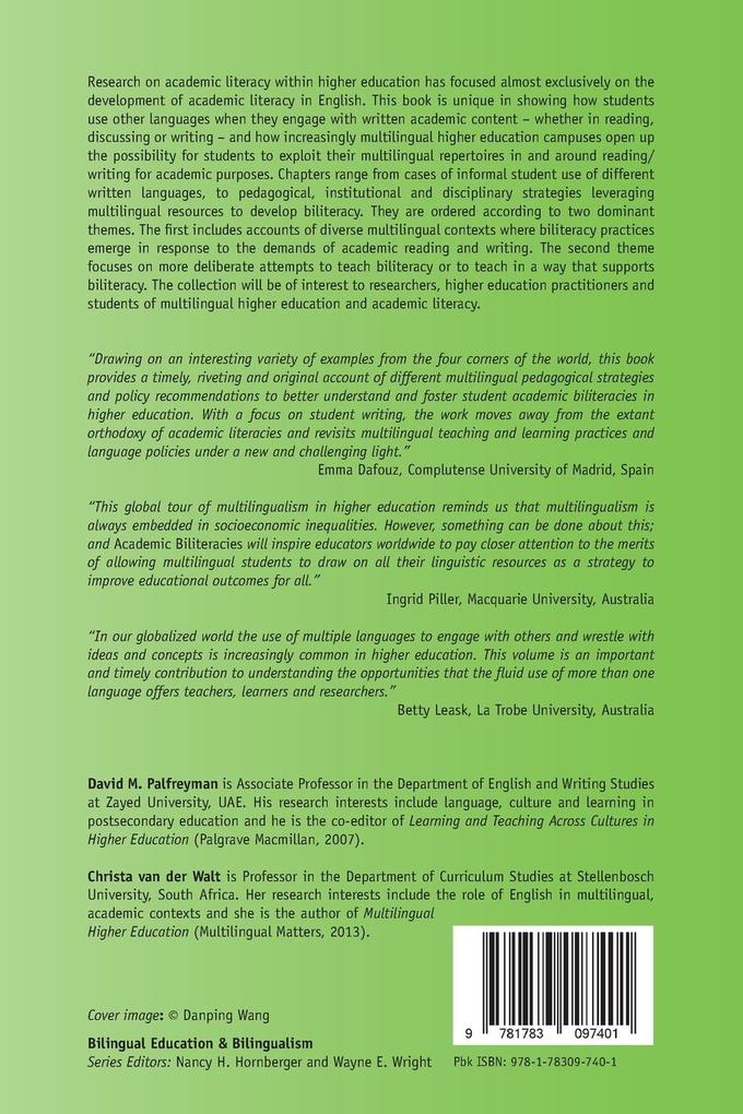 Weitere Ansicht: Academic Biliteracies