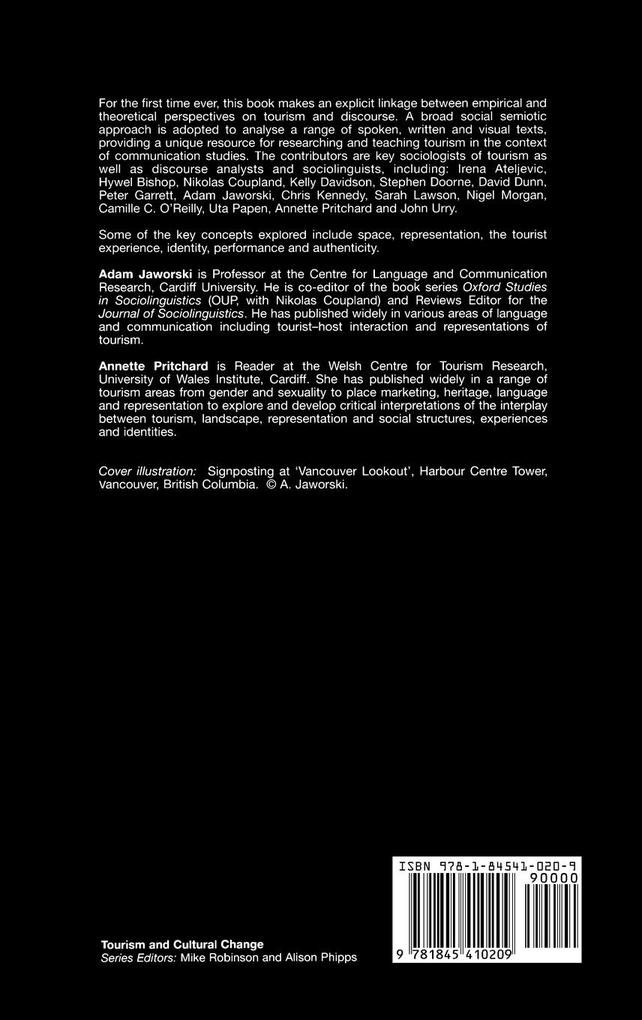 Weitere Ansicht: Discourse, Communication and Tourism