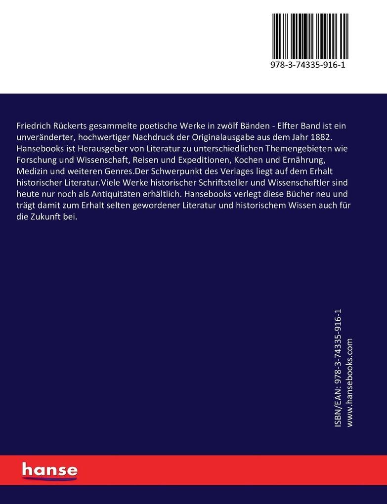 Weitere Ansicht: Friedrich Rückerts gesammelte poetische Werke in zwölf Bänden | Friedrich Rückert