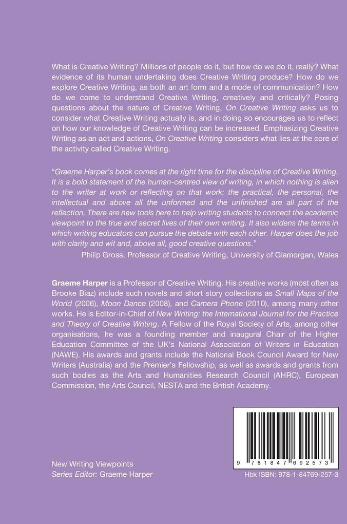 Weitere Ansicht: On Creative Writing | Graeme Harper
