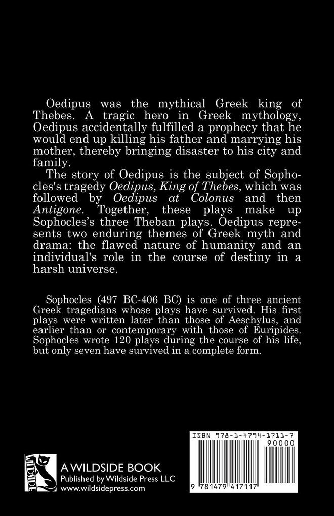 Weitere Ansicht: Oedipus King of Thebes | Sophocles