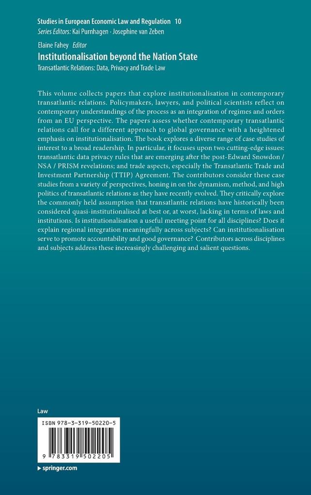 Weitere Ansicht: Institutionalisation beyond the Nation State