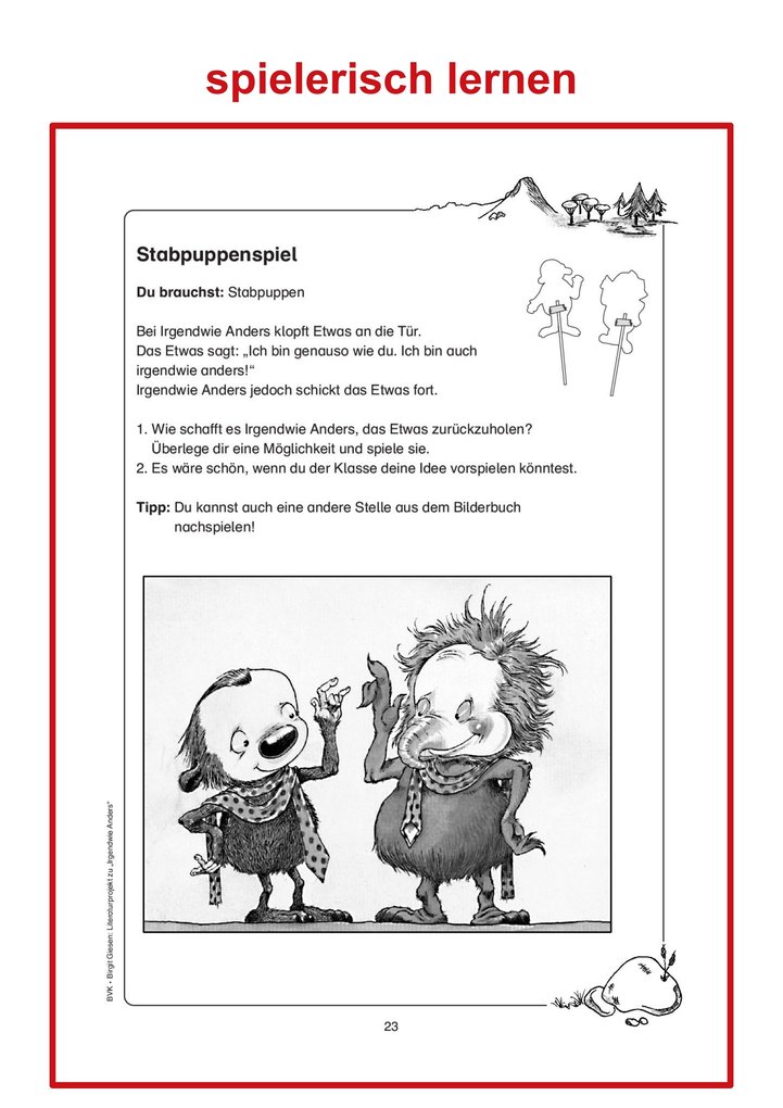 Weitere Ansicht: Literaturprojekt zu Irgendwie anders | Birgit Giesen