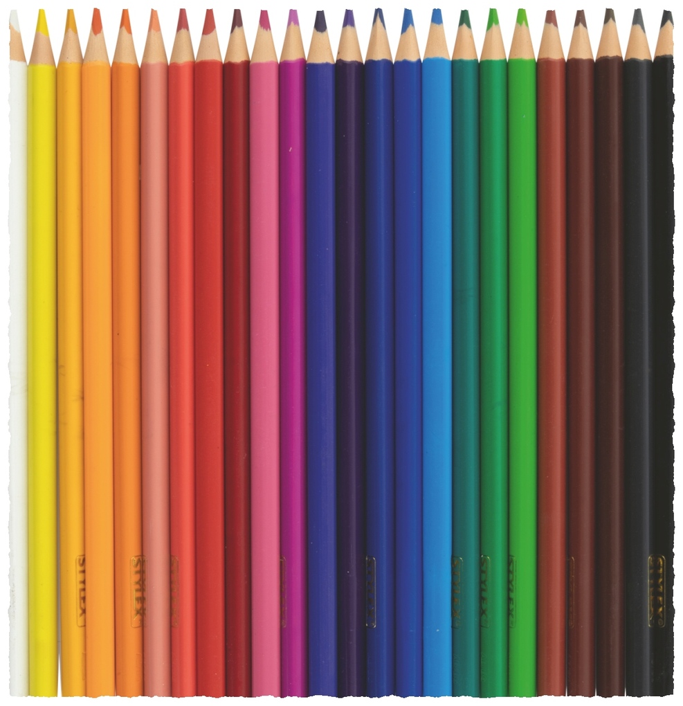 Produktbild: Stylex Buntstifte, Dreikant, 24 Stück