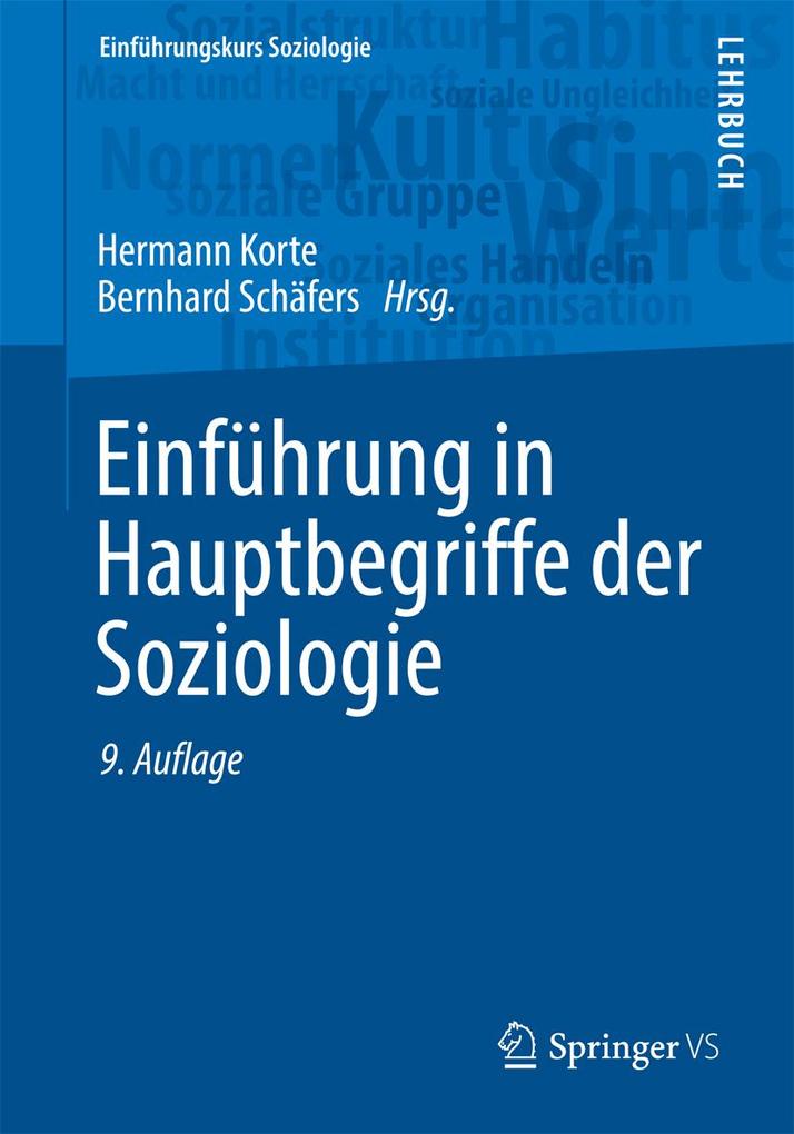 Produktbild: Einführung in Hauptbegriffe der Soziologie