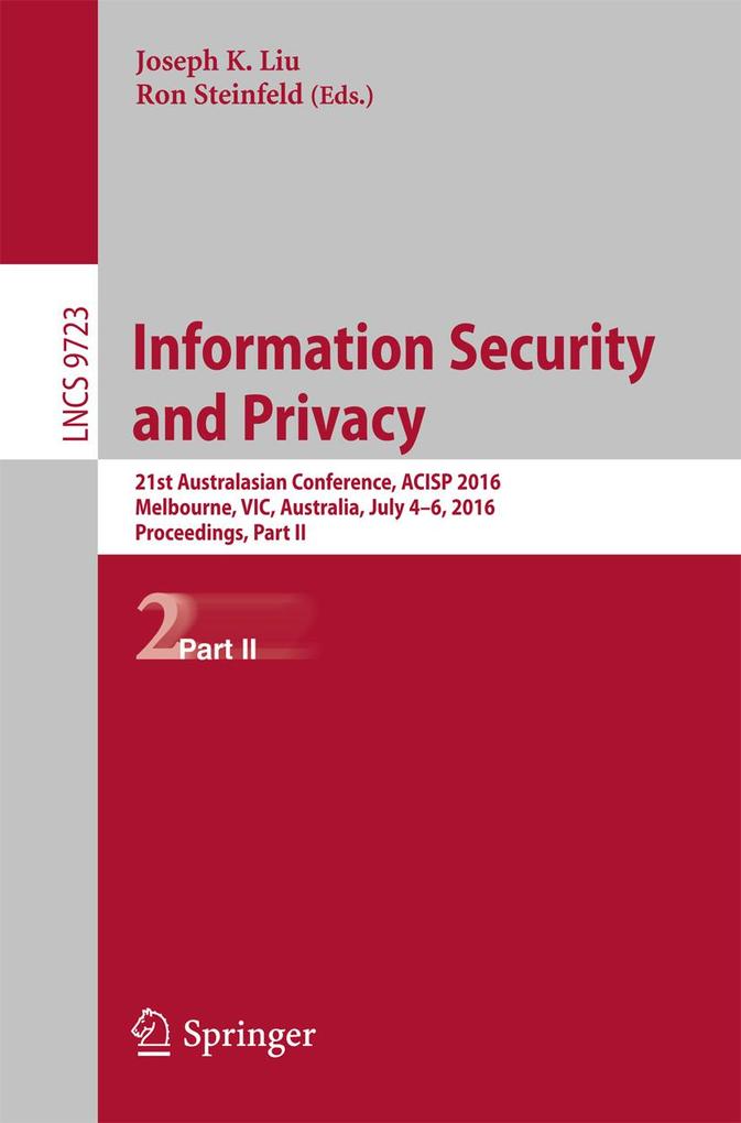 Produktbild: Information Security and Privacy