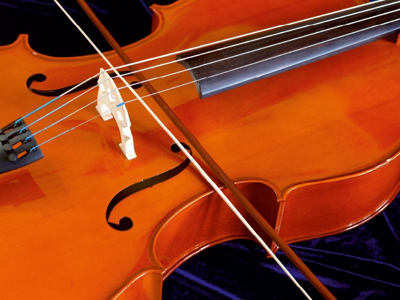 Weitere Ansicht: Cello mit Bogen (Puzzle) | Anette Jäger