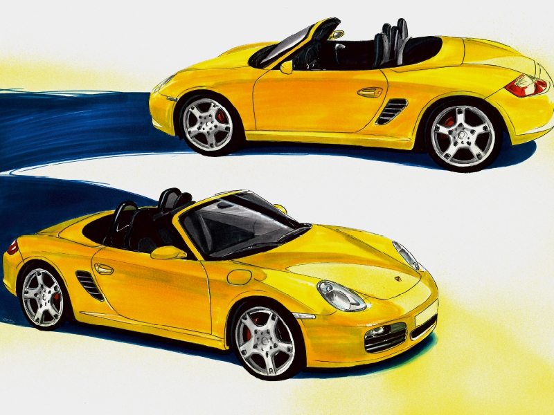 Weitere Ansicht: Porsche Boxter (Puzzle) | Reinhold Autodisegno