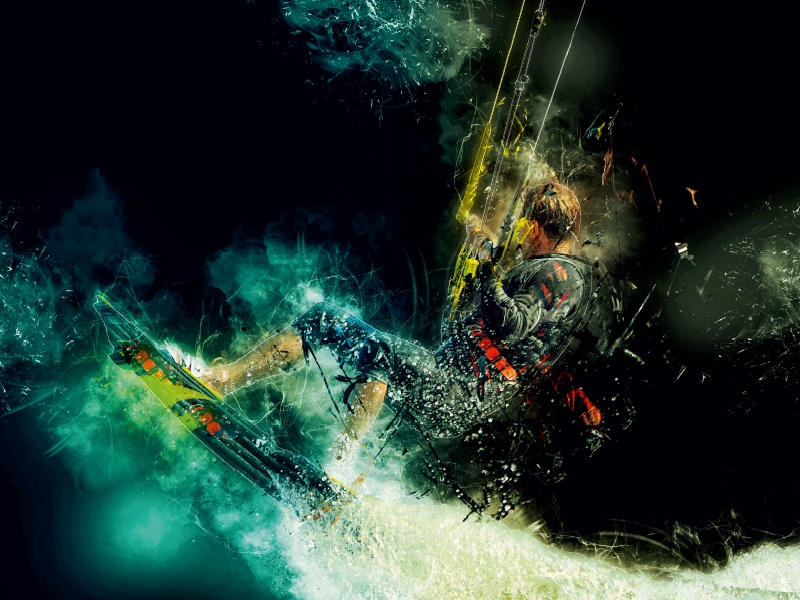 Weitere Ansicht: Kitesurfen (Puzzle) | Peter Roder