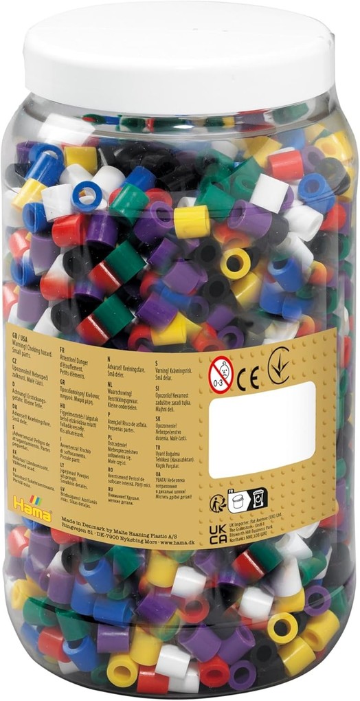 Weitere Ansicht: Hama 8540 - My first Hama Bügelperlen Maxi 3+, Dose mit ca. 1400 Stück, Vollton Mix00