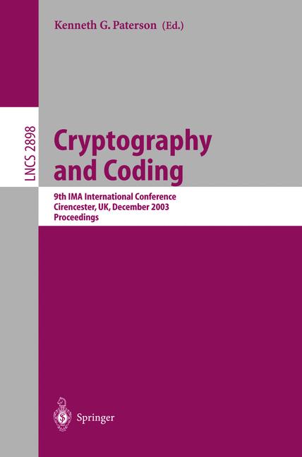 Weitere Ansicht: Cryptography and Coding