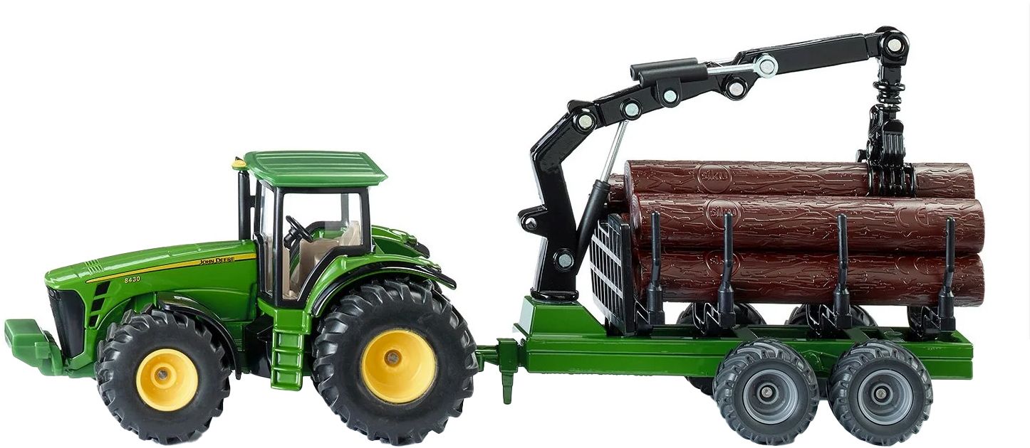 Produktbild: SIKU Farmer - Traktor mit Forstanhänger