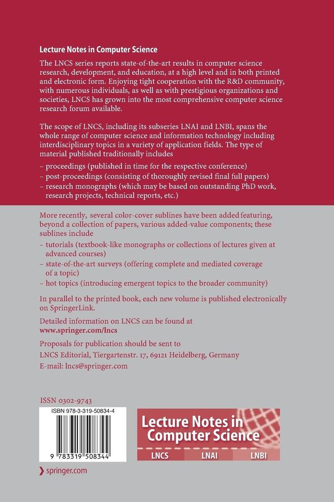 Weitere Ansicht: Advances in Visual Computing