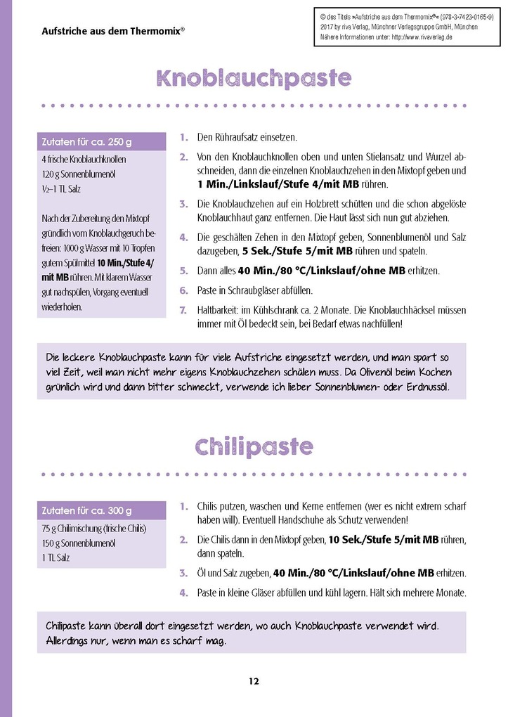 Weitere Ansicht: Aufstriche aus dem Thermomix® | Charly Till