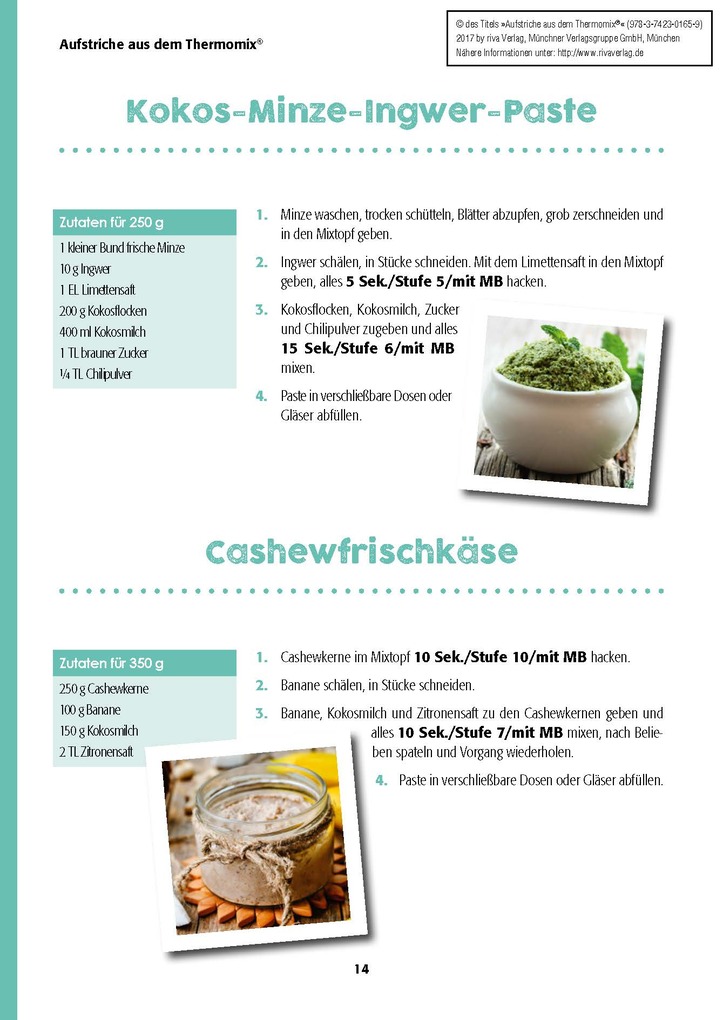 Weitere Ansicht: Aufstriche aus dem Thermomix® | Charly Till