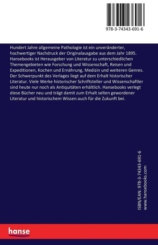 Weitere Ansicht: Hundert Jahre allgemeine Pathologie | Rudolf Ludwig Karl Virchow