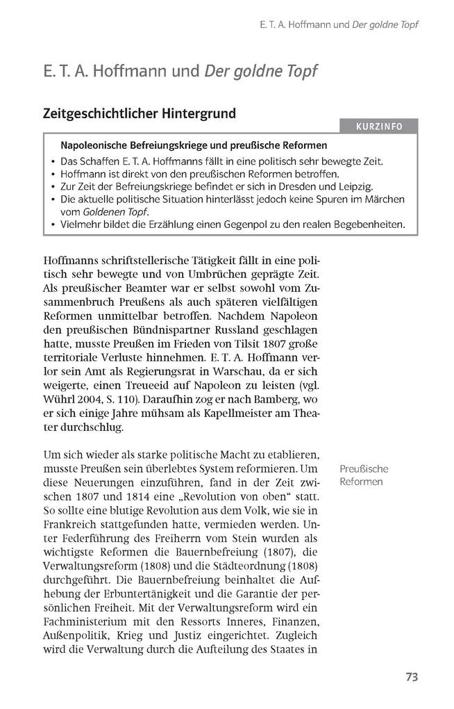 Weitere Ansicht: Klett Lektürehilfen E.T.A. Hoffmann "Der goldne Topf" | Monika Fellenberg