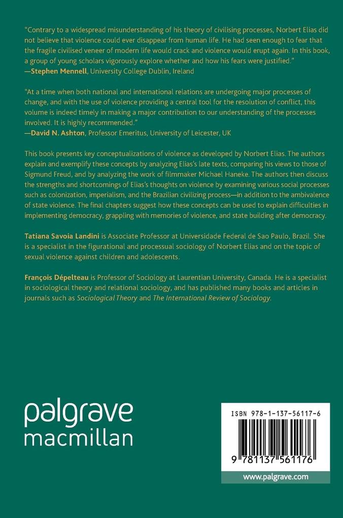 Weitere Ansicht: Norbert Elias and Violence