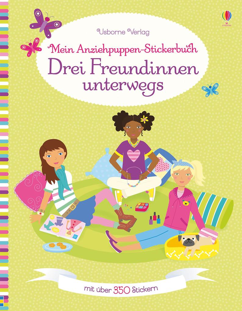 Produktbild: Mein Anziehpuppen-Stickerbuch: Drei Freundinnen unterwegs | Lucy Bowman