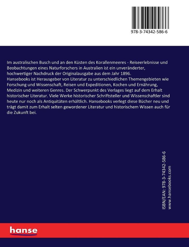 Weitere Ansicht: Im australischen Busch und an den Küsten des Korallenmeeres | Richard Semon