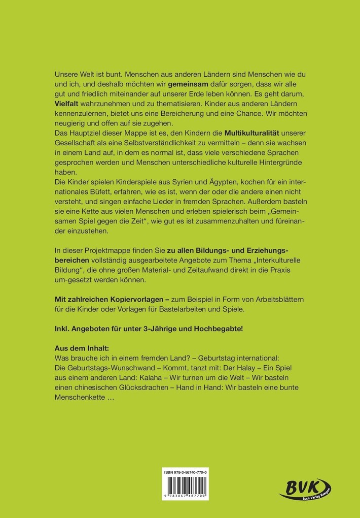 Weitere Ansicht: Kita aktiv Projektmappe Interkulturelle Bildung - unsere Welt ist bunt | Mareike Brombacher
