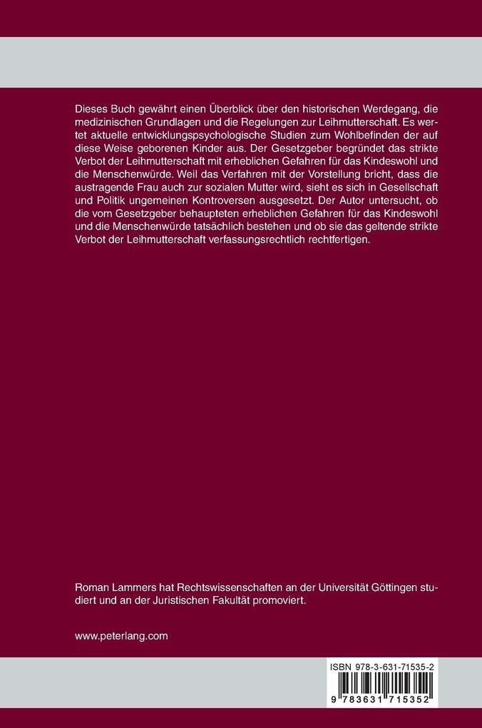 Weitere Ansicht: Leihmutterschaft in Deutschland | Roman Lammers