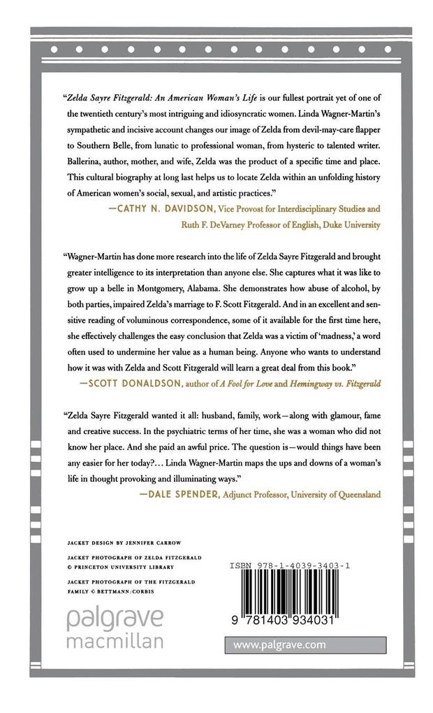 Weitere Ansicht: Zelda Sayre Fitzgerald | Linda Wagner-Martin