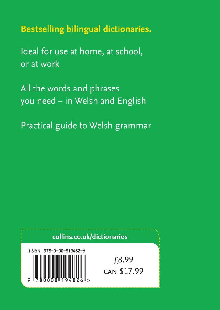 Weitere Ansicht: Spurrell Welsh Pocket Dictionary | Collins Dictionaries
