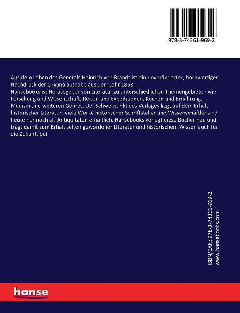 Weitere Ansicht: Aus dem Leben des Generals Heinrich von Brandt | Heinrich von Brandt