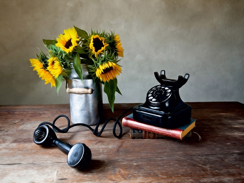 Weitere Ansicht: Stillleben mit Sonnenblumen (Puzzle) | Nailia Schwarz
