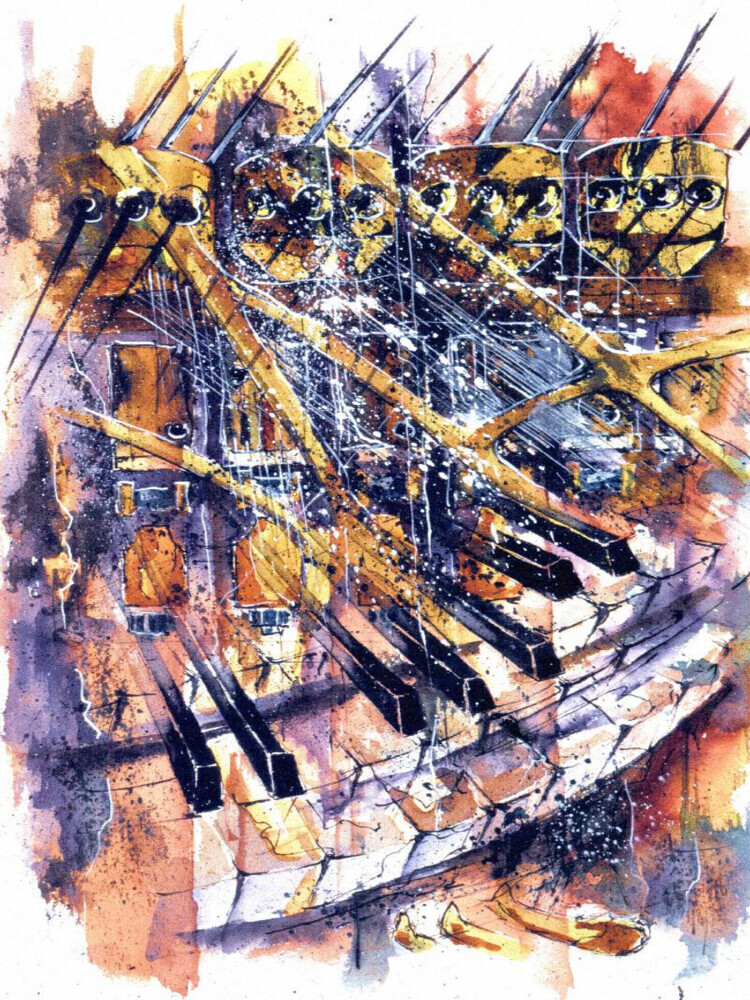 Weitere Ansicht: CALVENDO Puzzle Piano in Jazz | 1000 Teile Lege-Größe 64x48cm Foto-Puzzle für glückliche Stunden | Calvendo
