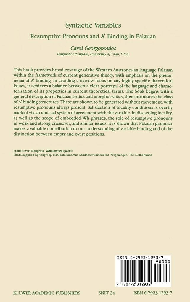 Weitere Ansicht: Syntactic Variables | C. Georgopoulos