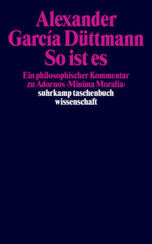 Produktbild: So ist es | Alexander García Düttmann