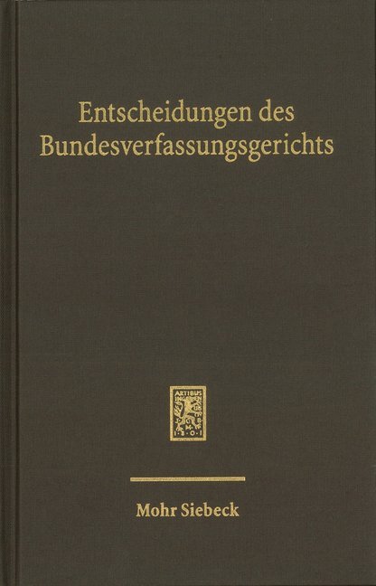 Produktbild: Entscheidungen des Bundesverfassungsgerichts (BVerfGE)