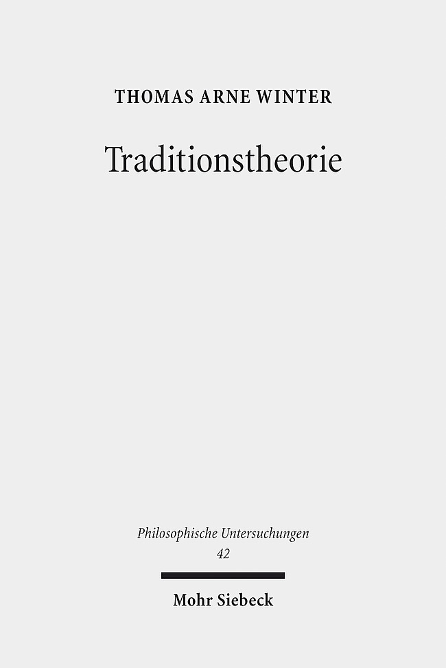 Produktbild: Traditionstheorie | Thomas A. Winter