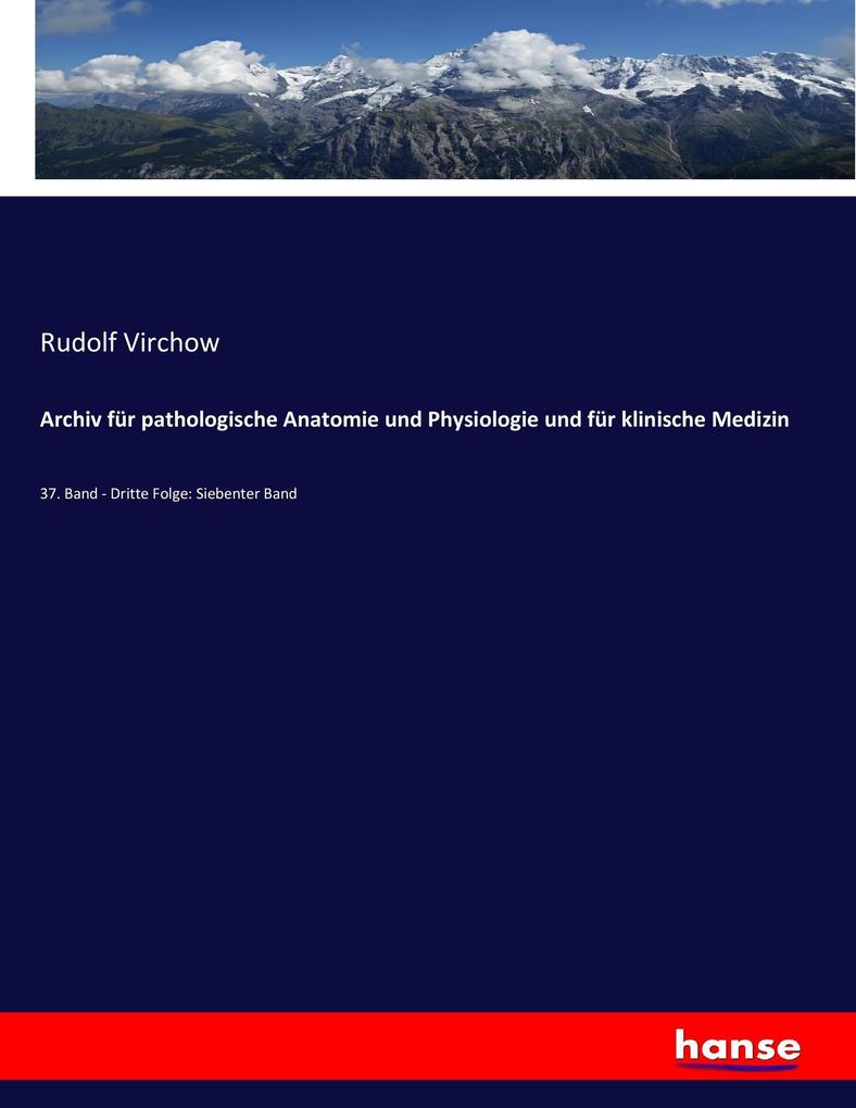 Produktbild: Archiv für pathologische Anatomie und Physiologie und für klinische Medizin