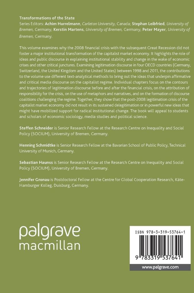 Weitere Ansicht: Capitalism and Its Legitimacy in Times of Crisis