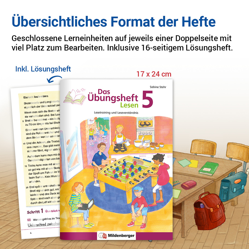 Weitere Ansicht: Das Übungsheft Lesen 5 | Sabine Stehr