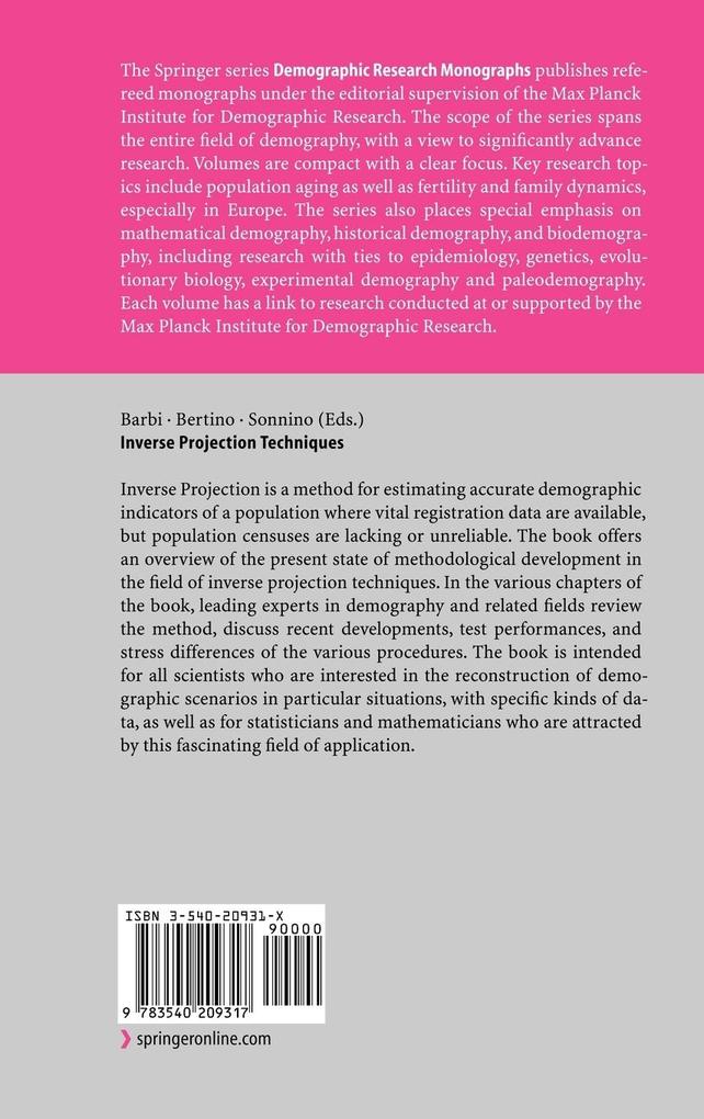 Weitere Ansicht: Inverse Projection Techniques