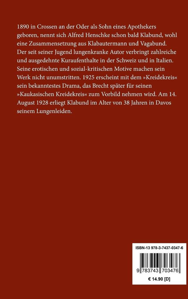 Weitere Ansicht: Die Krankheit | Klabund