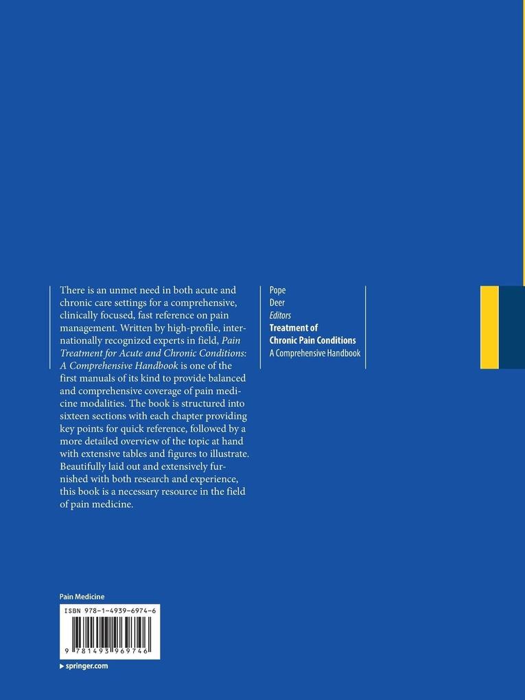 Weitere Ansicht: Treatment of Chronic Pain Conditions