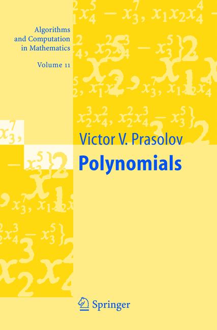Weitere Ansicht: Polynomials | Victor V. Prasolov
