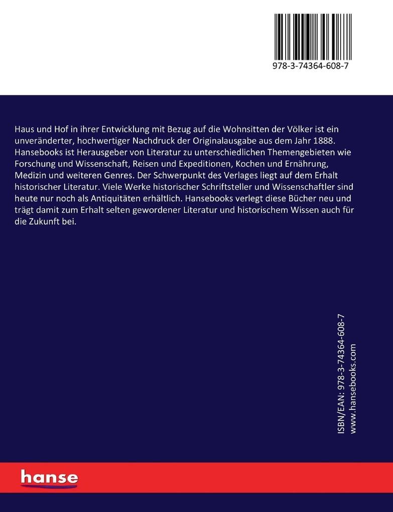 Weitere Ansicht: Haus und Hof in ihrer Entwicklung mit Bezug auf die Wohnsitten der Völker | Friedrich Von Hellwald
