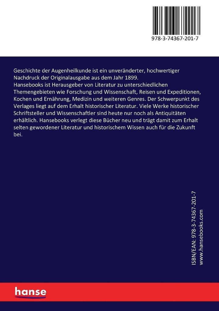 Weitere Ansicht: Geschichte der Augenheilkunde | Julius Hirschberg